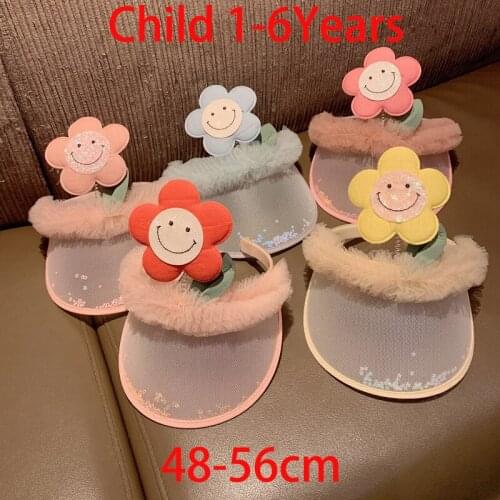 2020 Child Crown/Animal Empty Top Baseball Cap Transparent PVC Panel Bright Candy Solid Color Wide Brim Adjustable Beach Sun Hat