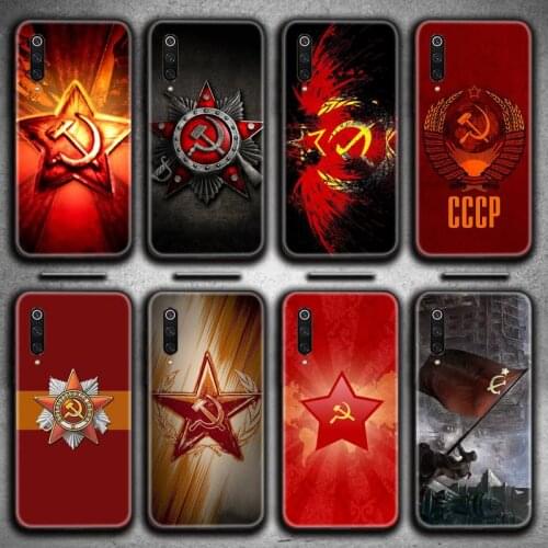 Soviet Union USSR Flag Phone Case for Xiaomi Mi Note 10 Lite Mi 9T Pro xiaomi 10 10 CC9 Pro