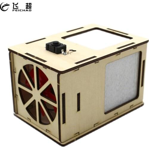FEICHAO Wood Model DIY Assembly Homemade Air Purifier Science Experiment Technology STEAM Toys For Kids Children Educational
