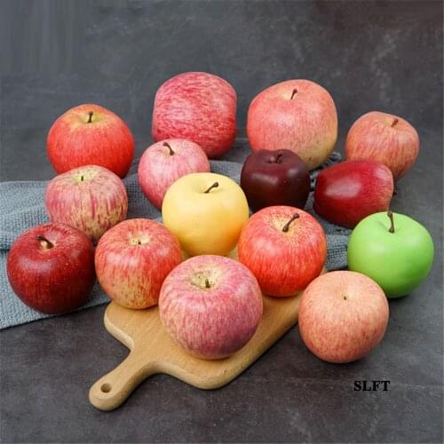 Photo props Home hotel bar cafe supermarket Shop Store decoration faux fake fruit Artificial Simulation apple model toys