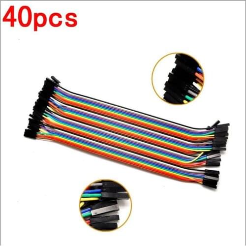 Dupont line 40pcs 20cm female and female jumper wire Dupont cable Color Breadboard Cable for arduino