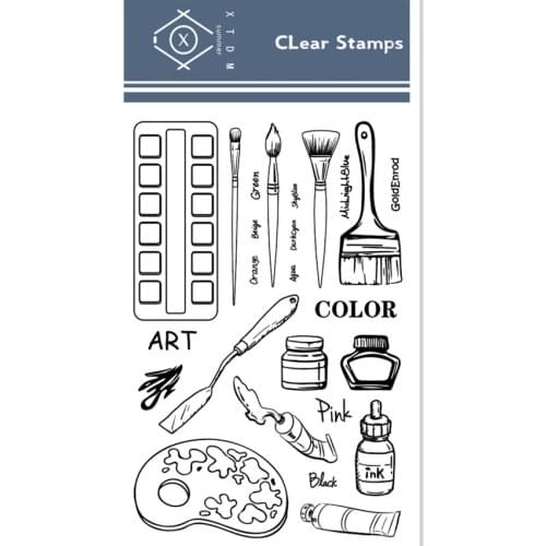 Hot sale Pigment board Transparent Clear Stamps / Silicone Seals Roller Stamp for DIY scrapbooking photo album/Card Making