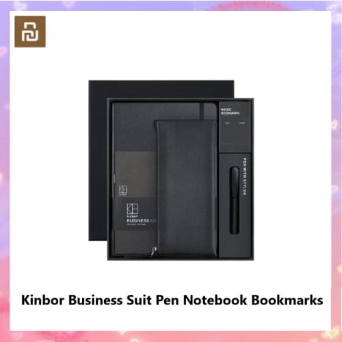 Xiaomi Kinbor Business Suit Pen Notebook Bookmarks Pencil Case Office Gift Suit Practical High Quality for Student