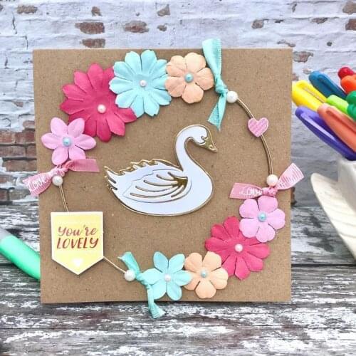 Panalisacraft Mother Swan Metal Cutting Dies And Stamps cut die scrapbooking Album Paper Card Craft Embossing