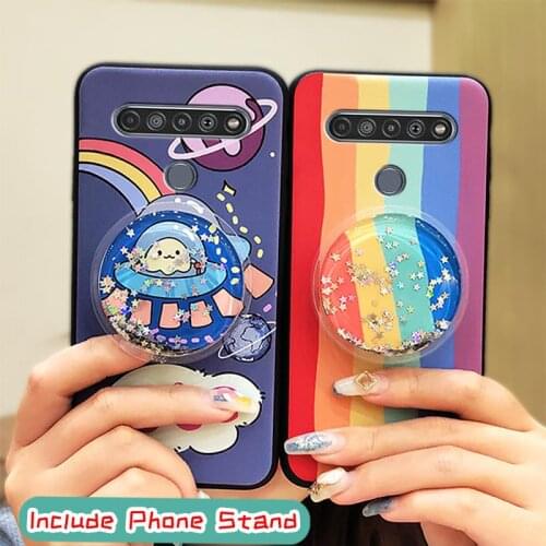Fashion Design glisten Phone Case For LG K61 Cartoon New Arrival Cover Lovely Shockproof foothold