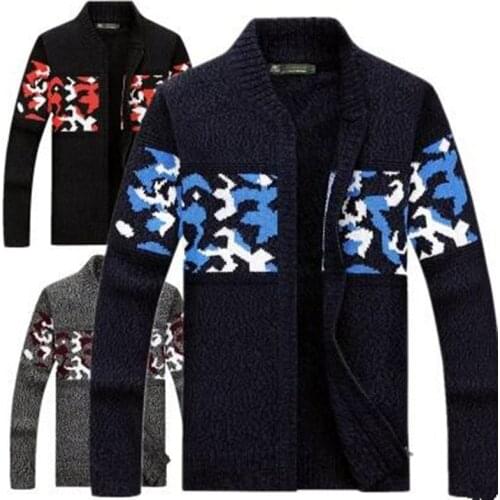 Men Sweater Fashion Autumn Winter Wool Cardigan Mens Casual Thick Warm Sweater Male 2020 Knitting Sweter Hombre mens clothes