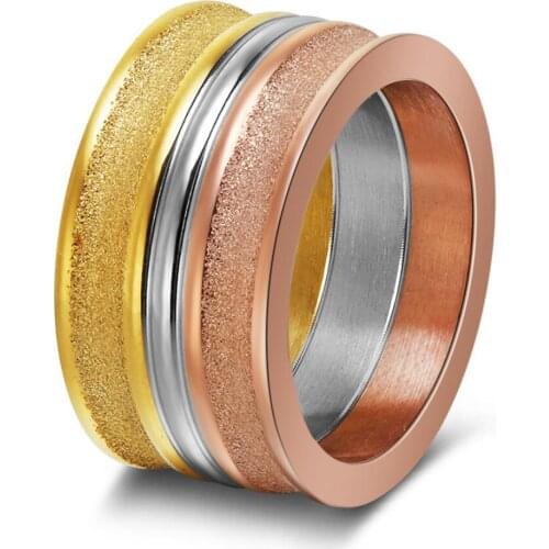 NIBA High Quality Multicolor Stainless Steel Women Jewelry Ring Engagement Ring for Women men