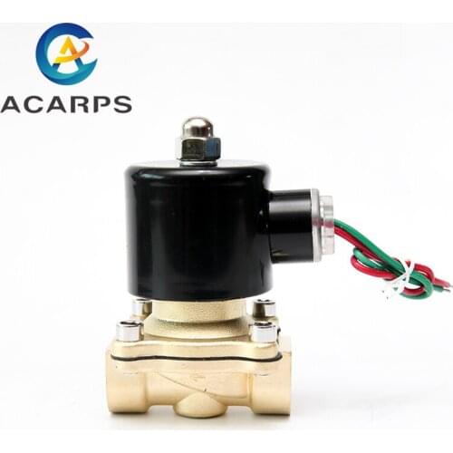 1/2 220v 110v 24v Solenoid Valve Normally Closed Brass for water Oil Gas