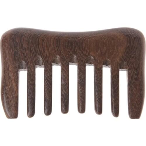 2021 New Natural Wood comb Wooden wide tooth hair comb detangler Sandalwood Waist comb