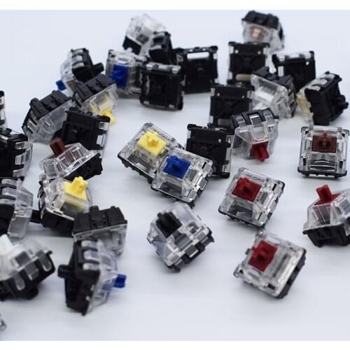 Gateron Optical Switch For GK61 SK61 64 Hotswap Mechanical Keyboard Yellow Blue Red Brown Gaming Axis Tactile Linear Switches