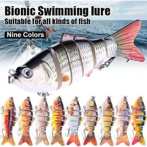 Sinking Wobblers Fishing Lures 10cm 18g 6 Multi Jointed Swimbait Hard Artificial Bait Pike/Bass Fishing Lure Crankbait Pesca