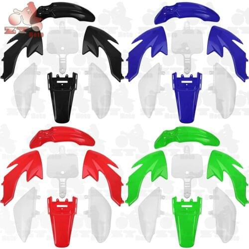 Plastic Fenders Fairings + Tall Seat For Honda XR50 CRF50 70 110 125cc Dirt Bike