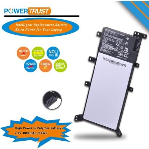 PowerTrust 7.6V 4800mAh C21N1347 Laptop Battery for ASUS X555 X555L X555LD F555A X555LB X555LN F555U W519L X555LP F555UA F555UB