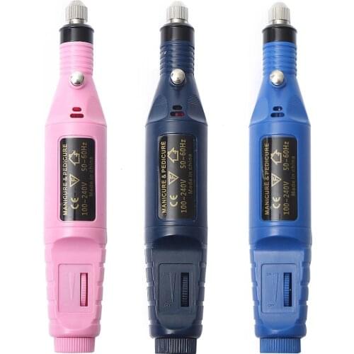 1 Set 6 Bits Nail Art Drill File UV Gel Remove Sanding Buffer Pedicure Electric Machine Drills Professional Nail Art Tools Kit