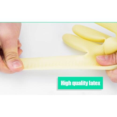 38cm Rubber Gloves Reusable Long Rubber Gloves Dishwashing Gloves for Kitchen Gardening STTA889