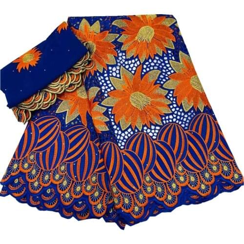 SJ Lace 2021 High Quality 100% Cotton Embroidery Lace Fabric Swiss Voile Lace In Switzerland African Lace Fabric For Dress h3-12