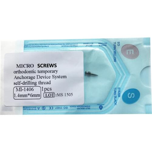 Dental Orthodontic Screws Titanium Alloy Matching Tool Micro Screw Driver for Implants Self Drilling Tool Mini Screw 1.6*8