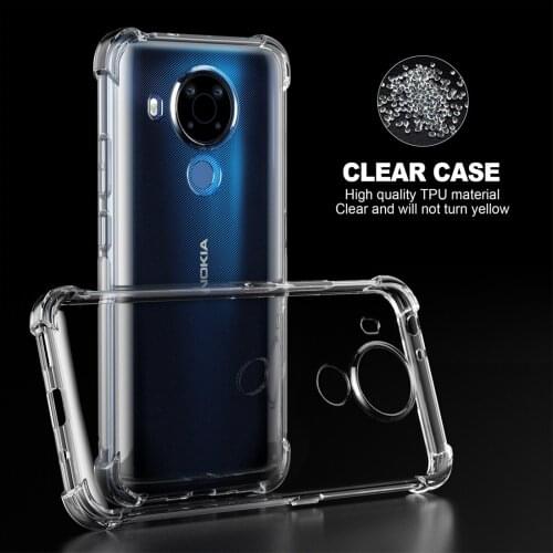 For Nokia 5.4 Case Ultra-thin Transparent Shockproof Soft TPU Back Cover Silicone Case for Nokia 5.4 Mobile Phone Accessories
