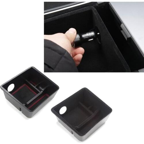 Car Armrest Storage Box Automotive Center Consoles Supplies High Quality Shell Fit for Tesla 2021 Model3