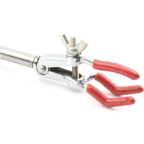 1pcs Flask Clip Tube Clamp Beaker Holder Clamp Range 0-30mm Adjustable Three Prong Extension Flask Clip Laboratory Supplies