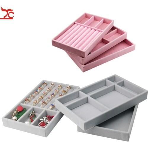 1Pc New Drawer DIY Jewelry Storage Tray Ring Bracelet Gift Box Jewellery Organizer Earring Holder Small Size Fit Most Room Space