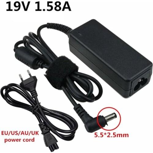 19V 1.58A 30W 5.5*2.5mm AC/DC Adaptor Adapter Charger Power Supply For Asus Laptop Notepads Laptops Netbook EU US AU UK EU plug