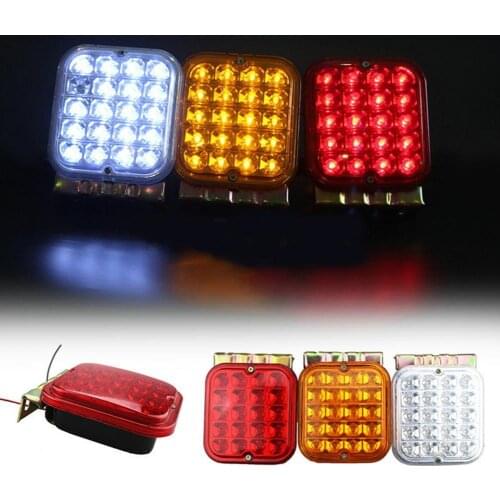 2Pcs HL-N-009 Trailer Tail Light RV Boat Truck Turn Signal LED Iron Fog Lamp