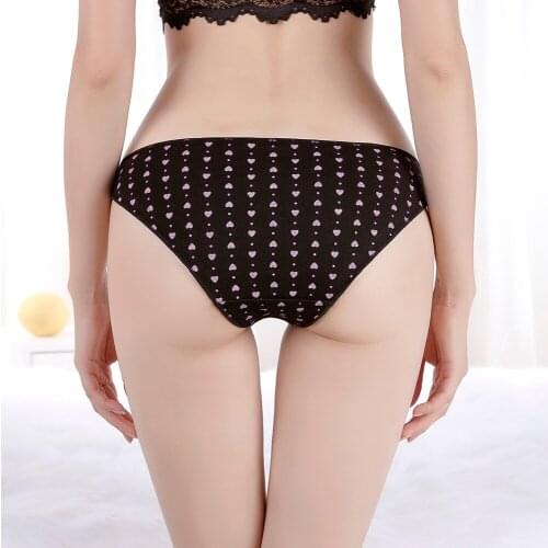 3Pcs/Set Cotton Panties For Women sexy lingerie Underwears Sexy Heart Underpants Big Size Ladies Briefs ropa interior mujer
