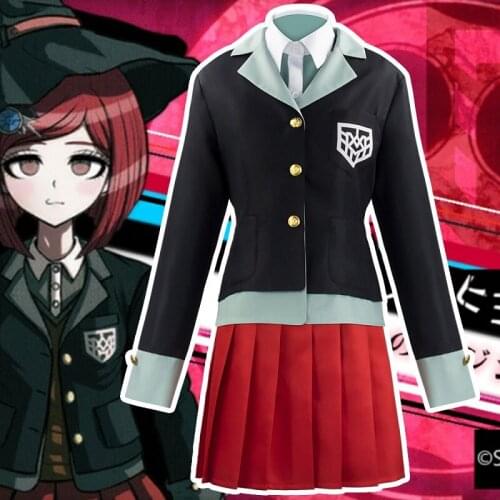 Anime Danganronpa V3 Yumeno Himiko Cosplay Costume School Uniform Suit Outfit Halloween Party Costumes for Women Girl