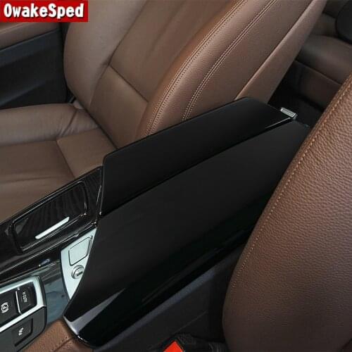 Car Styling Center Console Armrest Storage Box Decoration Cover Trim Stickers For BMW 5 Series F10 2011-2017 LHD