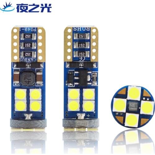 Car LED marker lamp T10 travel 3030 12SMD decoding constant current electrodeless W5W license plate lamp reading