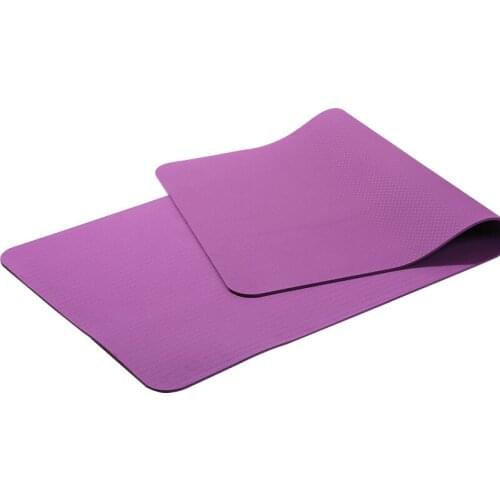 Beginner TPE pure colorr yoga mat 6mm fitness mat flat support yoga mat environmental protection tasteless manufacturer direct