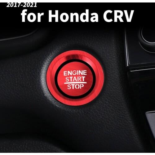 For Honda CRV cr-v 2017 2018 2019 2020 2021 Car Engine Start Stop Button Cover Ring Decoration Aluminum Alloy Auto Modification