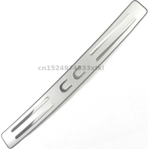 For Volkswagen CC 2010-2015 Stainless Steel Rear Bumper Protector Sill Trunk Guard Cover Trim Car styling