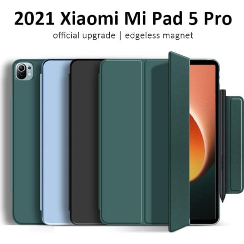 Dual Magnetic Case for Xiaomi Mi Pad 5 Protective Cover Foldable Smart Case for MiPad 5 Pro Tablet Case Edgeless Ultra Thin