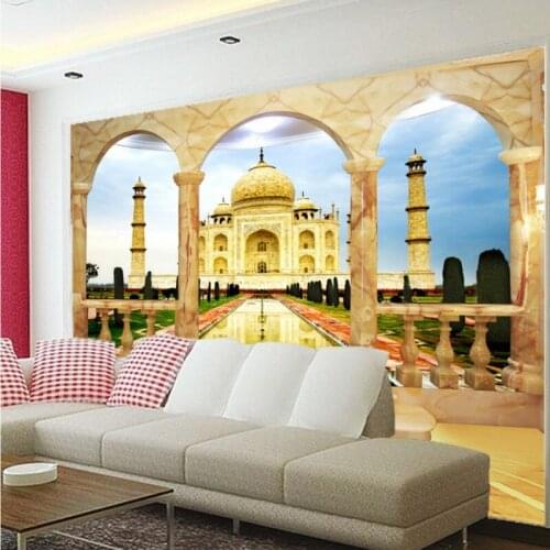 Photo wallpaper European style promenade landscape painting TV wall stereo wallpaper custom lobby studio office mural