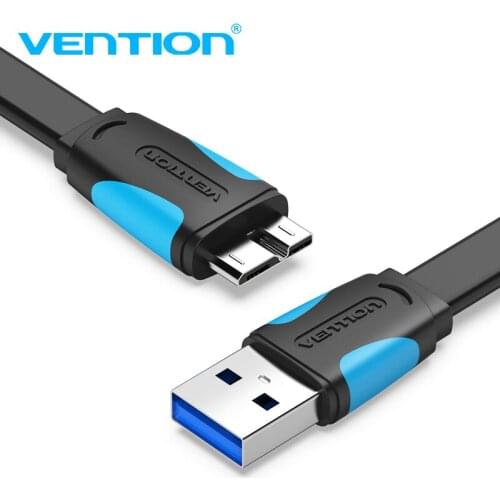 Vention Micro USB 3.0 Cable 2M 0.5M Fast USB Charger Data Sync Cable USB 3.0 Mobile Phone Cable for Samsung S5 Hard Drive Disk