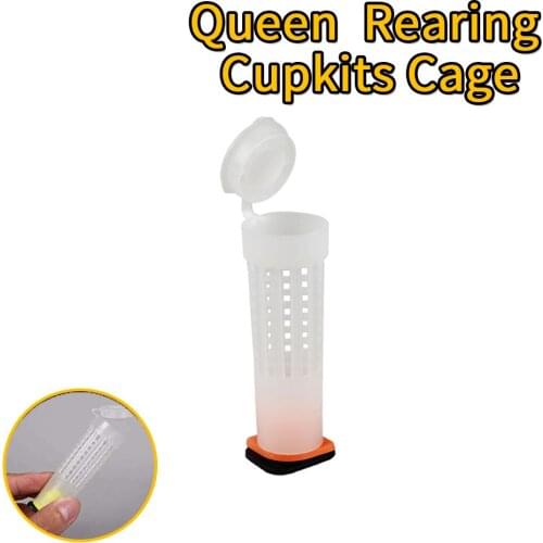 10pcs/lot Bees Queen Cupkits Cage Rearing Kit Beekeeping Equipment and Apicultura Tools for Beekeeper Bee keeping HDQR-001P