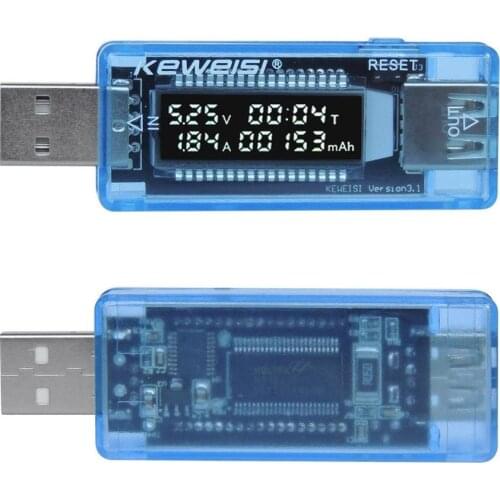 Hot 0.91inch LCD Screen USB Charger Capacity Power Current Voltage Detector Mini Portable Tester Multimeter