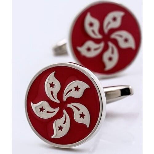KFLK brand mens shirt cuff button round red button high quality wedding gift jewelry cufflinks 2020 new products free shipping
