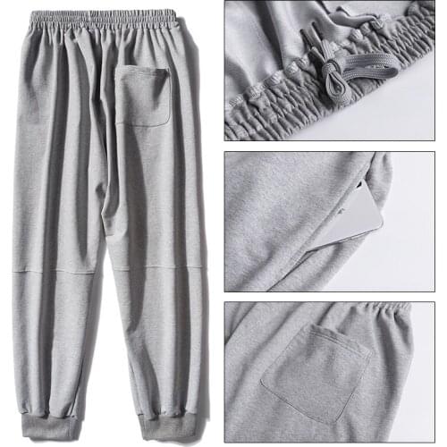Men Sport Drawstring Waist Jogging Pants Women Outdoor Gym Running Trousers Sportswear Loose Sport Training Pants Sweatpants