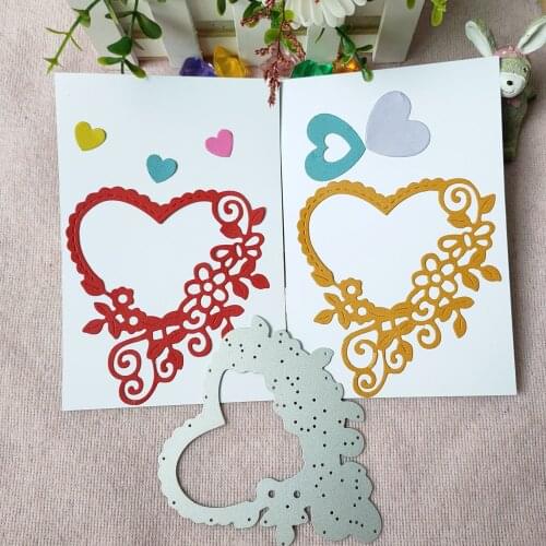 New Heart-shaped lace heart handicrafts metal mold cutting die scrapbook die cutting photo album card paper carving