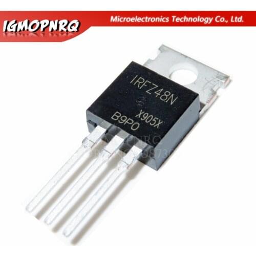 10pcs IRFZ48N IRFZ48 IRFZ48NPBF MOSFET MOSFT 55V 64A 14mOhm 54nC TO-220 new original