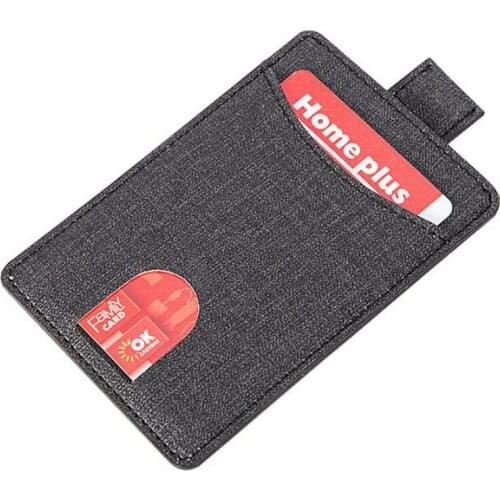 Unisex Linen Travel Credit Card Holder Vintage Travel Passport Cover For Documents Mens ID Card Holder Work Card Cover