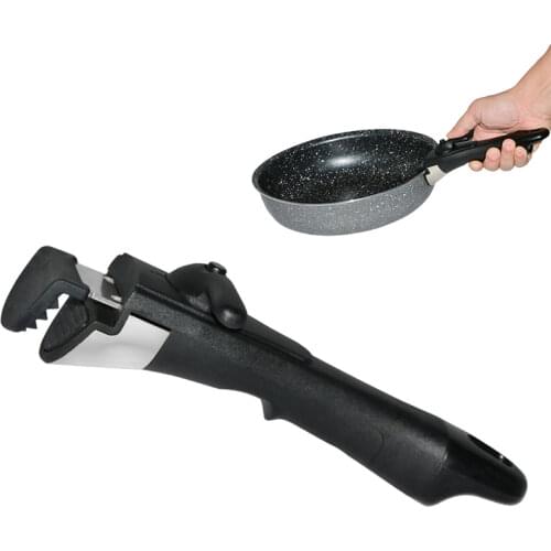 Dismountabl Replacement Pot Handle Woks Clip Handle Frying Pan Stockpot Universal Detachable Anti-Scalding Removable Handle