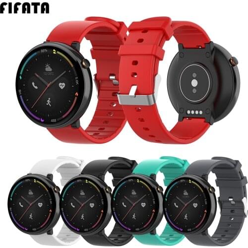 FIFATA Colorful Silicone Watch Strap For Xiaomi Huami Amazfit Verge Smart Watch For Amazfit A1807 Wristband Replace Accessories