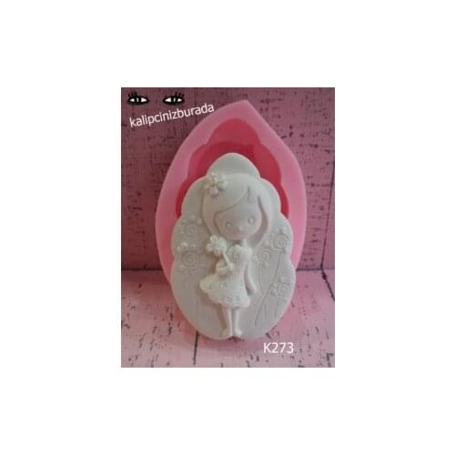 Floral Girl Silicone Mold