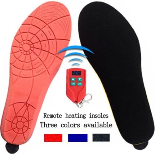 LED Wireless Remote Control USB Rechargeable Power Battery Heating Insoles