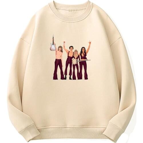 Maneskin Hoodie New Fashion Women Oversized Loose Casual O-Neck Green Sweatshirt Hoodies Female Harajuku Fleece Pullover Hoody