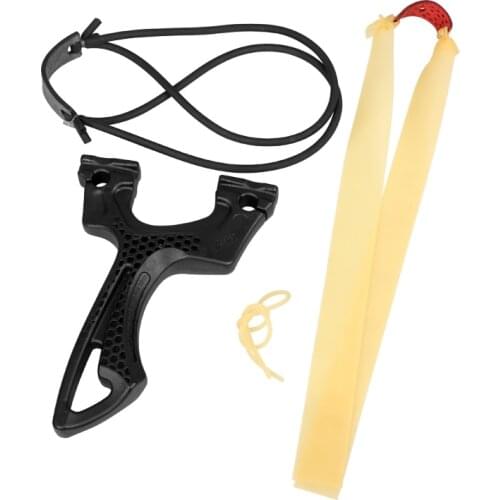 High Precision Archer Crank Traditional Slingshot High Power Round Leather Flat rubber Band Dual Purpose Shooting Hunting Sport